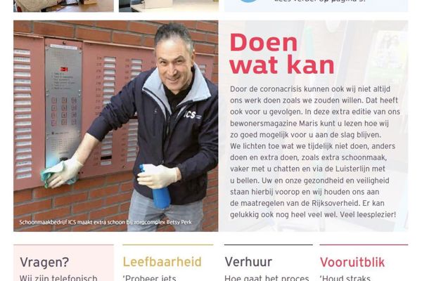 Cover van bewonersblad de Maris