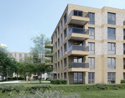 Art impressie woongebouw aan de Nieuwe Steen in Hoorn