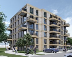 Art impressie woongebouw aan de Nieuwe Steen in Hoorn