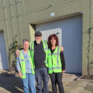 Drie leden van Ogen en Oren D' Groene Citer