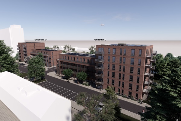 Art impressie woongebouw Gouwzeestraat