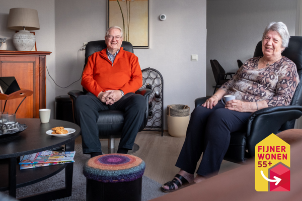 Meneer en mevrouw Wijering in hun woning